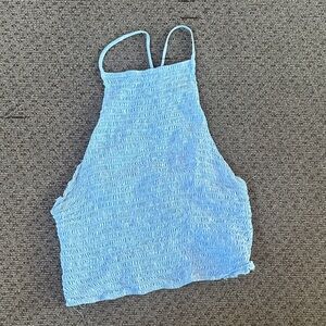 Forever 21 Light Blue Crop Top